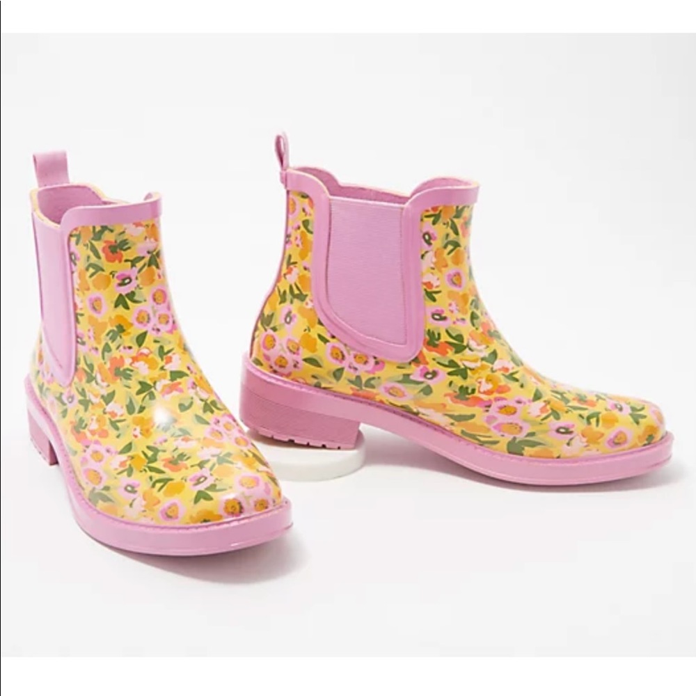 Isaac Mizrahi Live! Printed Rubber Rain Bootie